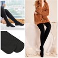 thumbnail image 4 of Medias de invierno para mujer, translúcidas y cálidas, de forro polar, con piernas impecables, ajustadas y forradas de polar, térmicas y de felpa, 200 g, 4 of 5