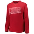 thumbnail image 2 of Women's Pressbox Crimson Alabama Crimson Tide Surf Plus Size Southlawn Waffle-Knit Thermal Tri-Blend Long Sleeve T-Shirt, 2 of 3