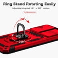 thumbnail image 3 of Estuche GANGXUN para Xiaomi Redmi Note 11 4G, soporte giratorio 360°, estilo mecánico y magnético, 3 of 5