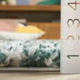 thumbnail image 4 of SAFAVIEH Fontana Danny Abstract Shag Area Rug, Green/Ivory, 5'3" x 7'6", 4 of 7