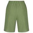 thumbnail image 3 of IROINNID Men's Casual Cotton Linen Drawstring Waist Loose Beach Shorts, 3 of 6
