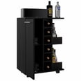 thumbnail image 4 of TUHOME Bar Cart Engineered Wood Bar Carts in  Black, 4 of 8