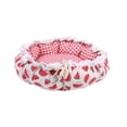 thumbnail image 2 of Cartoon Flower Bud Pumpkin Cushion Small Dog Cat Mat Sleeping Bag Pet Kennel, 2 of 10