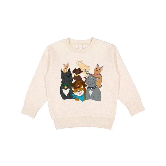Inktastic Happy Dog Family Toddler Sweatshirt