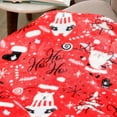 thumbnail image 4 of Plazatex Red Santa Micro plush Decorative All Season Red Color 50" X 60" Throw Blanket, 4 of 5