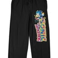 thumbnail image 2 of Sonic the Hedgehog Classic Men's Black Sleep Pajama Pants, 2 of 4
