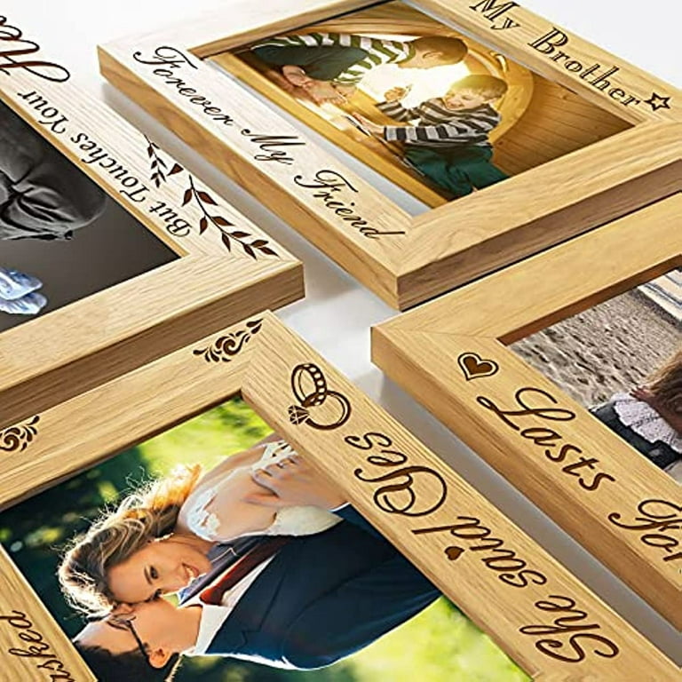 6x4 Inch Love Between Sisters Picture Frame Hanging Tabletop Wood Photo  Frame Rectangle Frame with The Love Between Sisters Lasts Forever Words