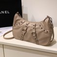 thumbnail image 1 of Bolso de mano para mujer a la moda con remaches geniales para regalo (caqui) Sywqhk Para Estrenar, 1 of 8