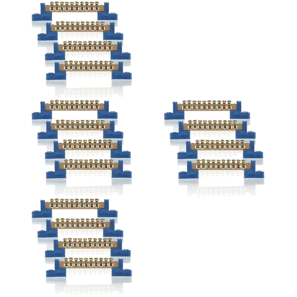 unbranded 16 pcs  Terminal Bus Bar 10 Holes Car Terminal Strip Distribution Terminal Block