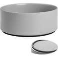 thumbnail image 2 of Large Dog Bowls, Non Slip Heavy Ceramic Dog Food and Water Bowl with Silicone Base, 8" Pet Feeding Bowl for Small, Medium, and Big Dogs (Black, 8 Inches), 2 of 7