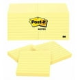 thumbnail image 3 of 3M Post-It Lined Original Notes, 3 x 3 Inches, Canary Yellow, Pack of 12, 3 of 10