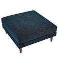 thumbnail image 4 of Ottoman Accent Chair, Blue Navy, Fabric, Living Kitchen Cafe Bistro Hospitality Restaurant, Modern Contemporary HB36240, 4 of 8