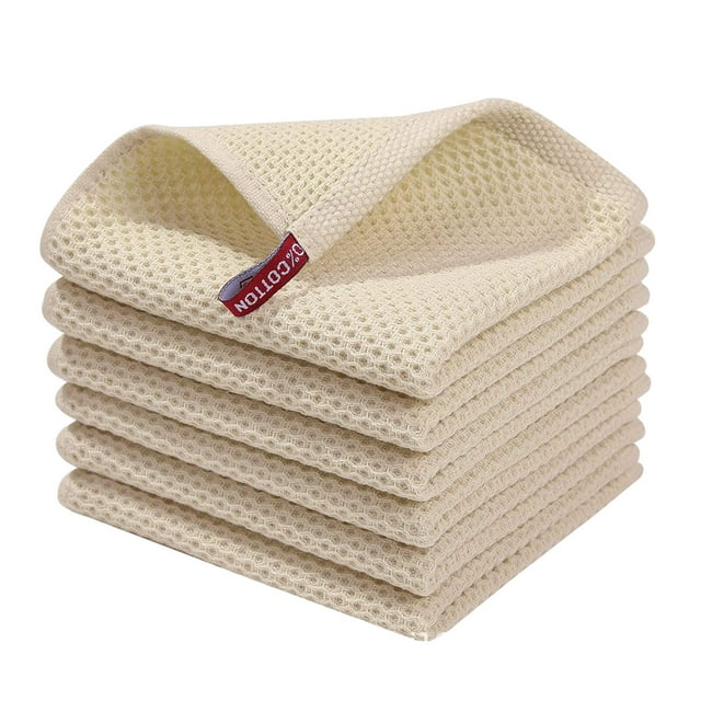 6 Piece Household Cleaning Cloth Pure Weave Kitchen Towel Dishwashing Grease Quick Drying Cloth Soft Dish Towels Kitchen Towels And Dish Drying Dish Towels for Kitchen Microfiber Drying Dish Towels
