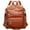 Brown, variant on ALTOSY Women Real Leather Backpack Purse Elegant Ladies Shoulder Bag S80 Black/Brown