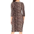 thumbnail image 3 of Animal Print Midi Sleeve Midi Dress, 3 of 3