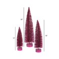 thumbnail image 2 of Vickerman L137520 Arbre de Table Ovale à Paillettes Mauve Foncée&44; 12-16-20 Po., 2 of 2