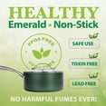 thumbnail image 2 of Granitestone 10 Inch Emerald Green Pan for Cooking, Non Stick Frying Pans Nonstick Frying Pan Skillet for Eggs, Omelette, Non Stick Pans, Oven & Dishwasher Safe, 2 of 5