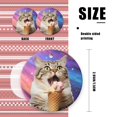 thumbnail image 2 of Shorthair Cat Eating Ice Cream - Christmas Ornament Xmas Keepsake Ceramic Ornaments Holiday Decorations for Tree Christmas Gift Ideas 2.95in, 2 of 6