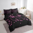 thumbnail image 3 of Homewish Pink Cartoon Gamepad Bedding Comforter Set 7pcs for Kids, Neon Square Rectangle King Bedding Sets, Game Console Theme Reversible Bed Sheets, Luxury Bedroom Decor, 3 of 7