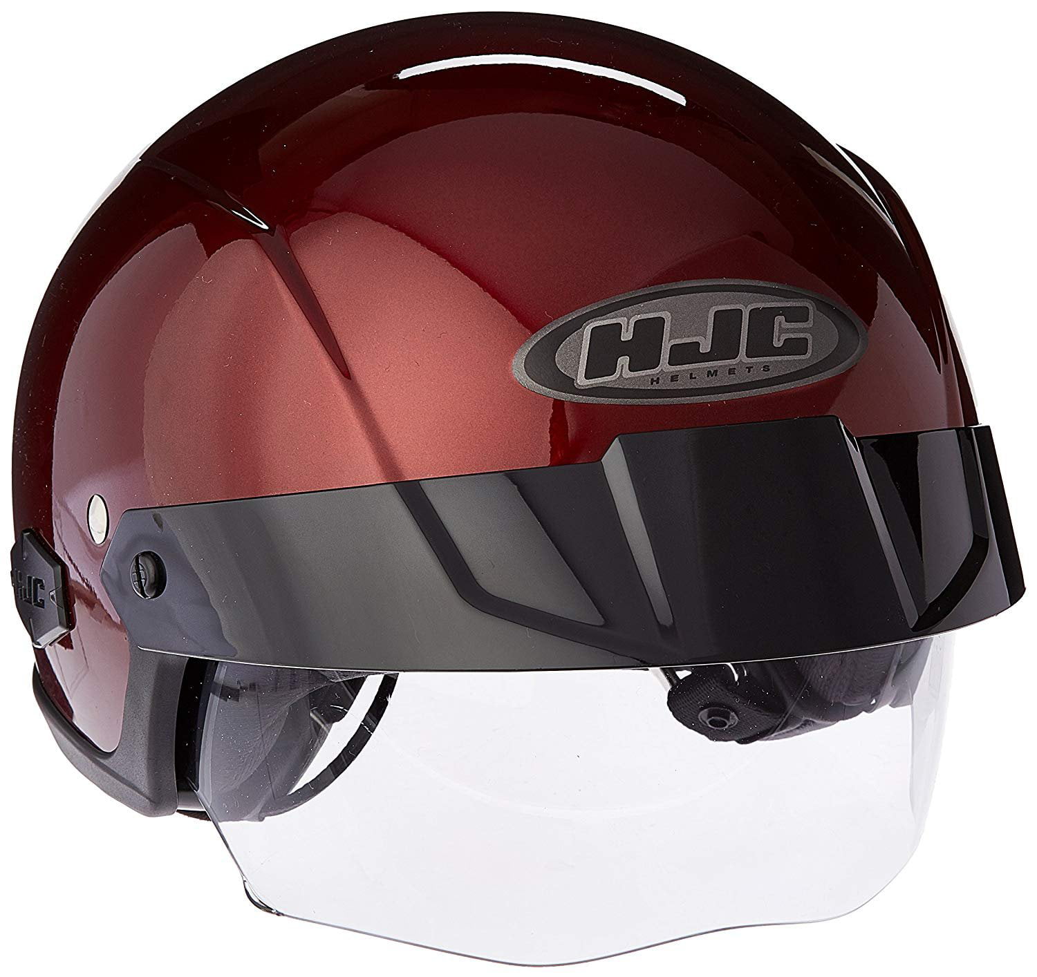 HJC IS-Cruiser Half-Shell Motorcycle Riding Helmet (Wine, Medium