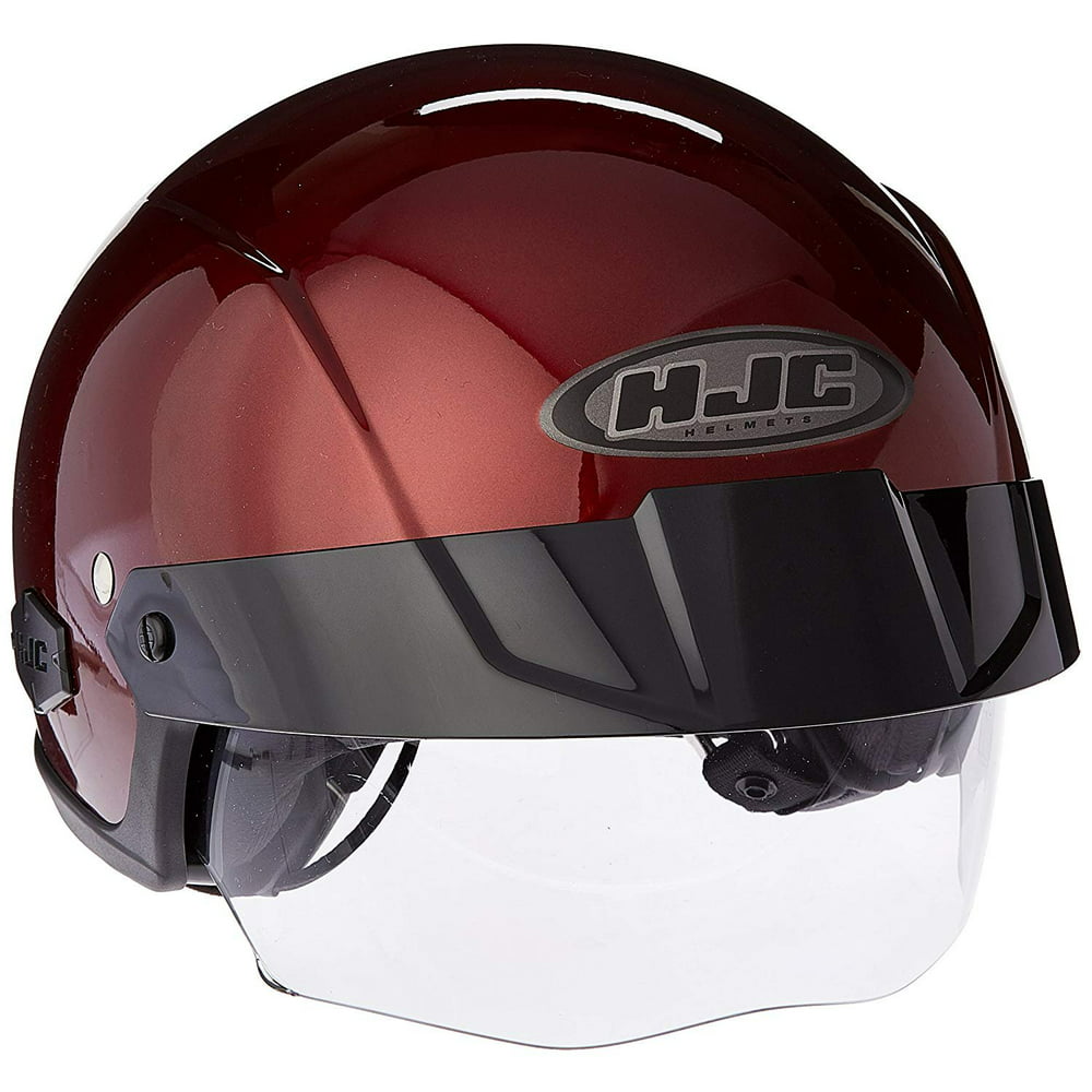 HJC IS-Cruiser Half-Shell Motorcycle Riding Helmet (Wine, Medium