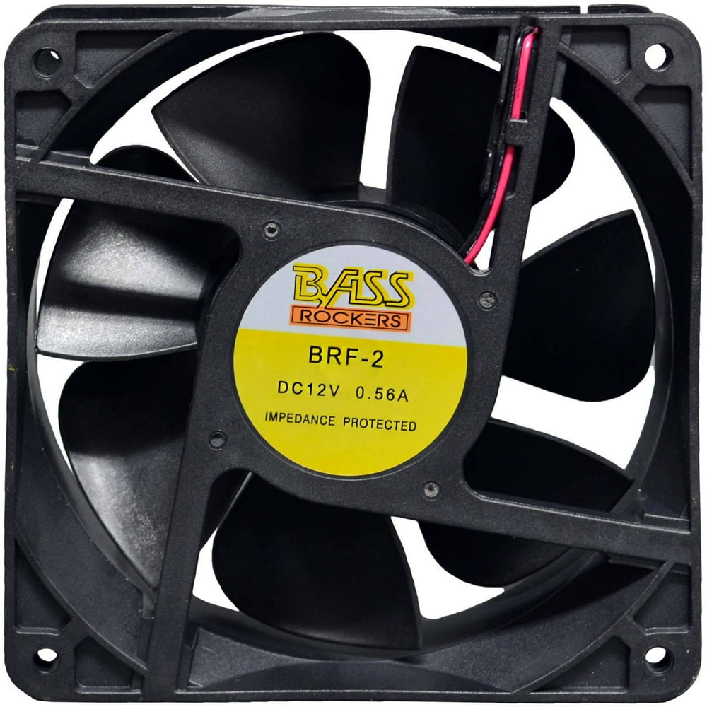 Bass Rockers Large Car Amplifier Cooling Fan 5" 120mm 12 Volt BRF2