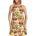 thumbnail image 1 of Disketp Vehicles para Vestido sin Mangas para Mujeres, Vestidos de Verano para Mujeres, Casual y Holgado para la Playa, 1 of 7