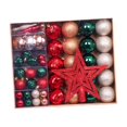 thumbnail image 3 of Adornos navideños de bolas, adornos navideños, regalo ideal y práctico, para de , decoraciones para árboles de para festivales de Rojo verde marrón, 3 of 8