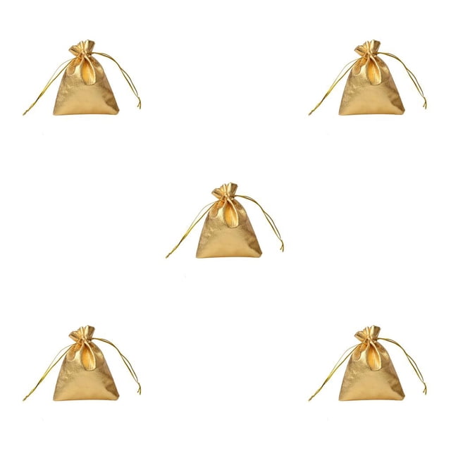Naiovety 100 piezas bolsas de joyería brillante soporte de embalaje de regalo con bolsas con cordón manualidades de bricolaje para fiesta de Type2 NO2