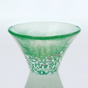 Japanese Sake Small Glass Sakura-Fuji Fujisan Yama-Zakura Glassware Handmade  Made in JAPAN