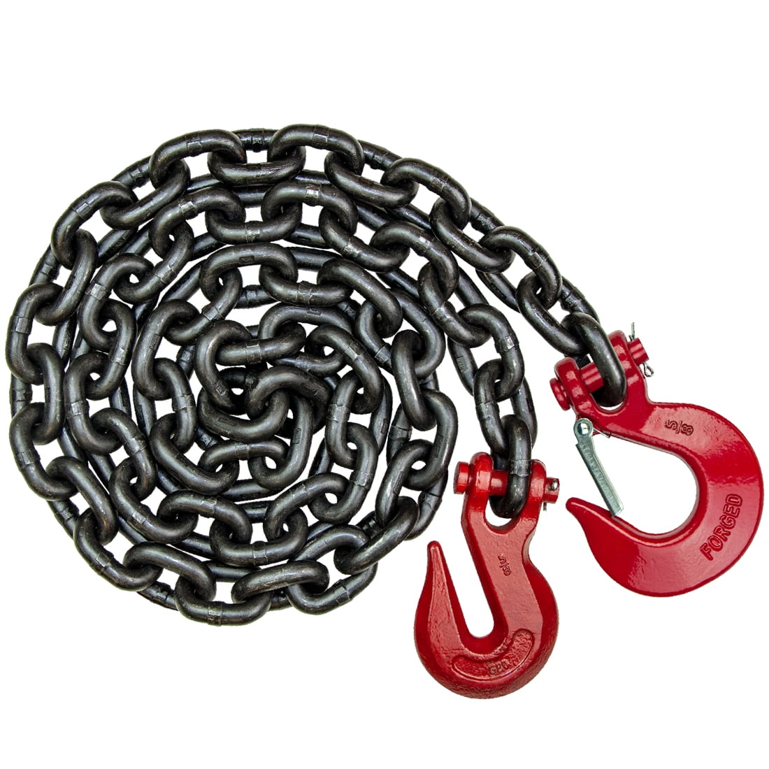 Vulcan Binder Safety Chain With Grab And Sling Hooks Heavy Duty Grade