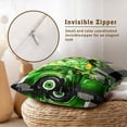thumbnail image 4 of St. Patrick''s Day Pillowcovers Buffalo Check Clover Truck Throw Pillow Covers Lucky Shamrock Cushion Case for Sofa Home Decor Bedroom Living Room Outdoor 18 x 18 Inches Set of 2 Spring Pillow Covers, 4 of 6