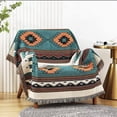 thumbnail image 2 of Manta para Sofá Homesy Boho Reversible Verde Azteca 130x160 cm, 2 of 9