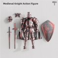 thumbnail image 2 of Action Figure Osmanthus bloom Medieval Knight Armor T13, 2 of 9