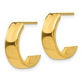 thumbnail image 2 of Real 14kt Yellow Gold Hoop Earrings; for Adults and Teens; for Women and Men, 2 of 4