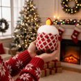 thumbnail image 4 of Yhmxh Christmas Candle Plush Toy, Christmas Ornaments 5.9" Cute Smile Candle Pillow Stuffed Animals Funny Soft Food Plushies Toy Candle Doll for Gifts for Kids Birthday, 4 of 6