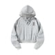 thumbnail image 2 of Sudadera con capucha para mujer, sudaderas con capucha de moda, sudadera recortada de manga larga con estilo suave y elegante para caminar L, 2 of 8