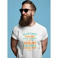 thumbnail image 2 of Problem Solving   Quote Men White T-Shirt, Male Large, 2 of 4
