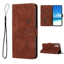Case for Motorola Moto G Stylus 5G 2022, PU Leather Embossed Wallet Flip Cover [Card Slots & Money Pocket] [Magnetic Closure] [Stand Kickstand] Folio Phone Case for Moto G Stylus 5G 2022 - Brown