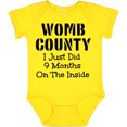 thumbnail image 3 of Inktastic Womb County I Just Did 9 Months on the Inside Boys or Girls Baby Bodysuit, 3 of 5