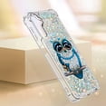 thumbnail image 5 of Slim Fit Phone Case for Samsung Galaxy A14,Crystal Bling Quicksand Effect TPU Bumper Case with Four Corners Anti-Drop Protection Cover for Samsung Galaxy A14 5G/4G,YBDT Owl, 5 of 12