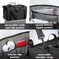 thumbnail image 3 of Bolsa de viaje Fit & Fresh de neopreno negro de 19 x 25 x 29 cm, 3 of 9