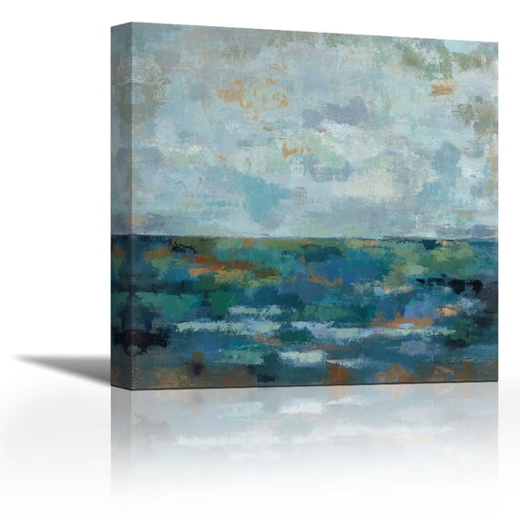 Seascape Sketches II - Contemporary Fine Art Giclee on Canvas Gallery Wrap - wall d?cor - Art painting - 27 x 27 Inch - Ready to Hang