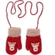 thumbnail image 1 of Guantes rojos de 1 a 5 años, guantes de esquí y snowboard para niños, forro de terciopelo tejido con dibujos animados, cálido dedo completo, cuello halter cálido, 1 of 5