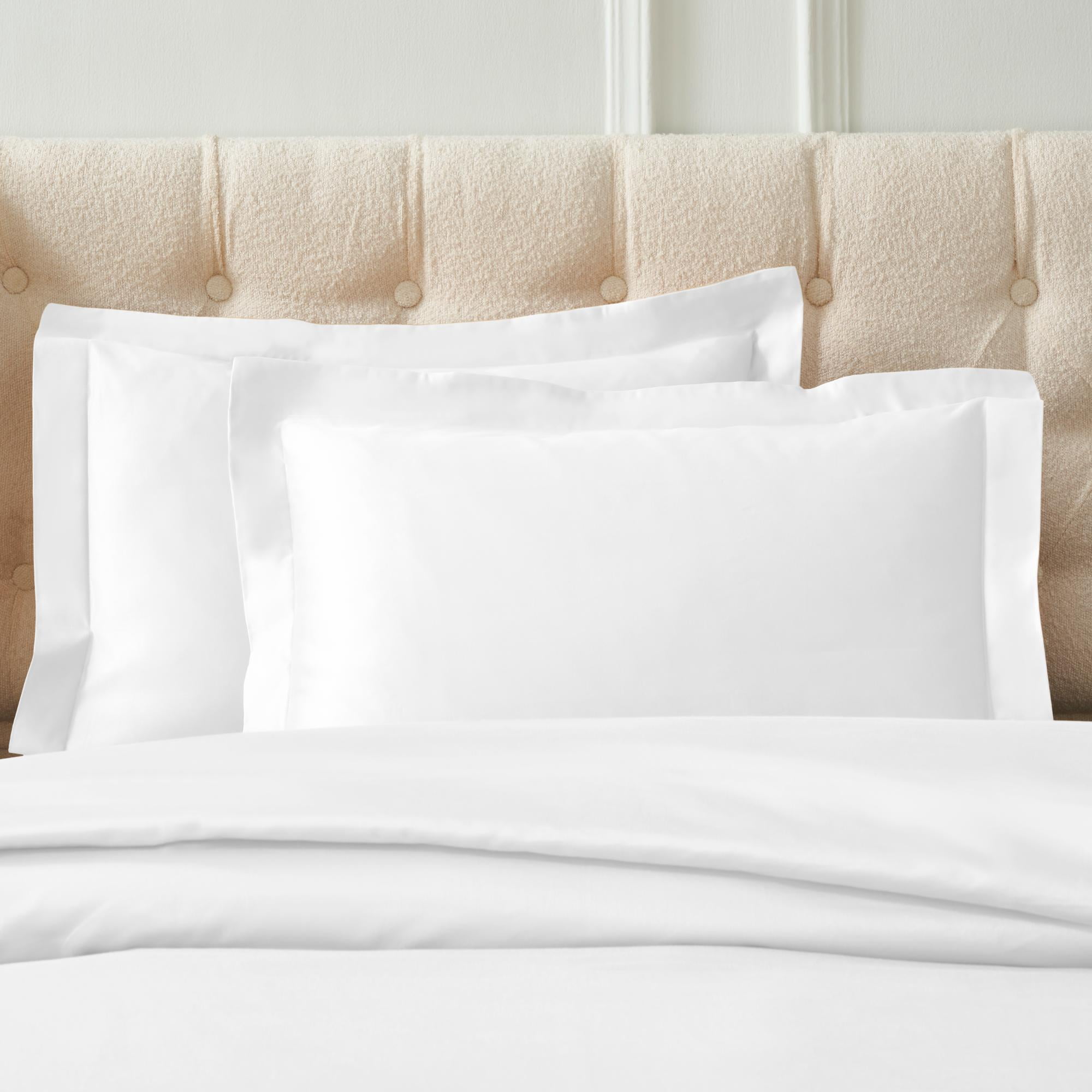 Superior Egyptian Cotton Duvet Cover Set, Full/ Queen, White