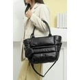 thumbnail image 3 of Kukuzhu Quilted Hobo Women's Padding Down Cotton Shoulder Crossbody Bag Large Work Totes Handbag Leather Purse Satchels, 3 of 8