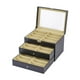 thumbnail image 2 of Organizador de gafas de sol, caja de almacenamiento para tocador, escritorio y hogar. Negro, 2 of 9
