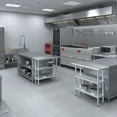 thumbnail image 5 of AmGood 14 in. x 36 in. Stainless Steel Table with Two Undershelves | Metal Utility Kitchen Prep Work Table | NSF, 5 of 9