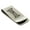 Silver, variant on Stainless Steel Letter I Initial Dotted Monogram Engraved Engraved Money Clip Credit Card Holder
