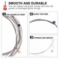 thumbnail image 2 of RUNROTOO 2Sets Blue Nickel Plated Electric Guitar String Kit Durable Replacement Strings for Guitar Use, 2 of 7
